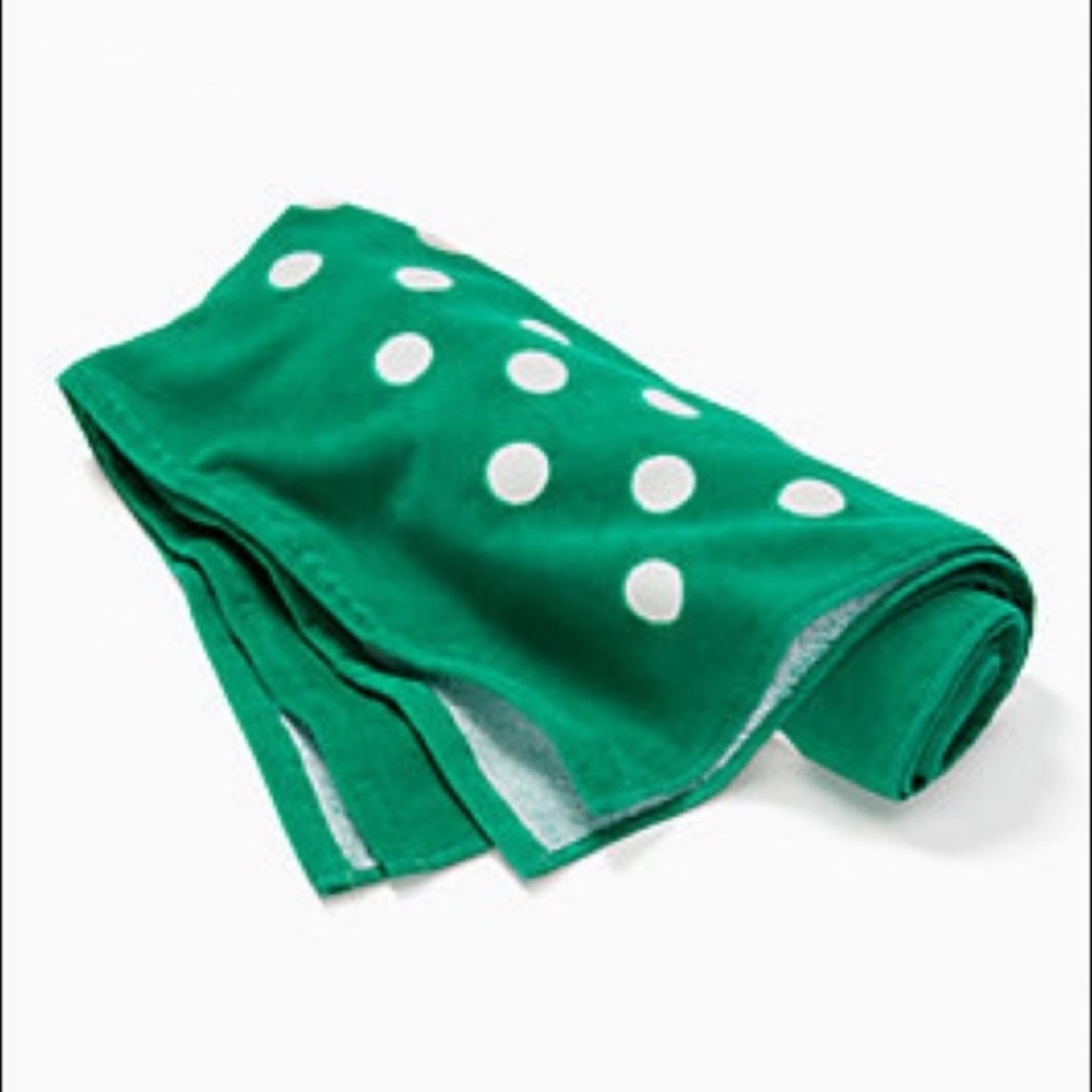 Kate Spade beach towel limited edition green
